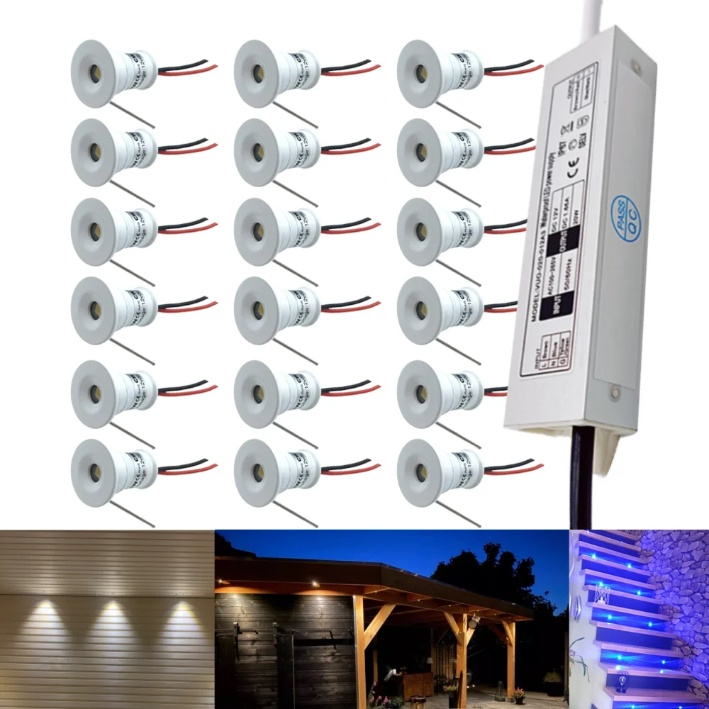 

Mini Led Downlight DC12V 1W Spot Led Lamp 110V 220V Indoor Spot Lights for Ceiling Cabinet Showcase Loft Spotlight Decorations