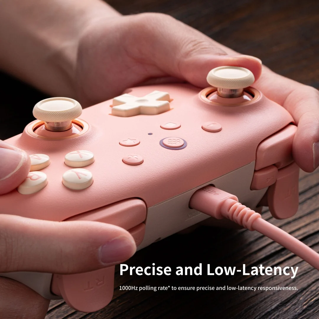 8BitDo Ultimate 2C Kabelgebundener Controller mit Hall-Effekt-Joysticks für Windows und Android, Kabelgebundenes Gaming mit 1000Hz Abfragerate – Detail 2
