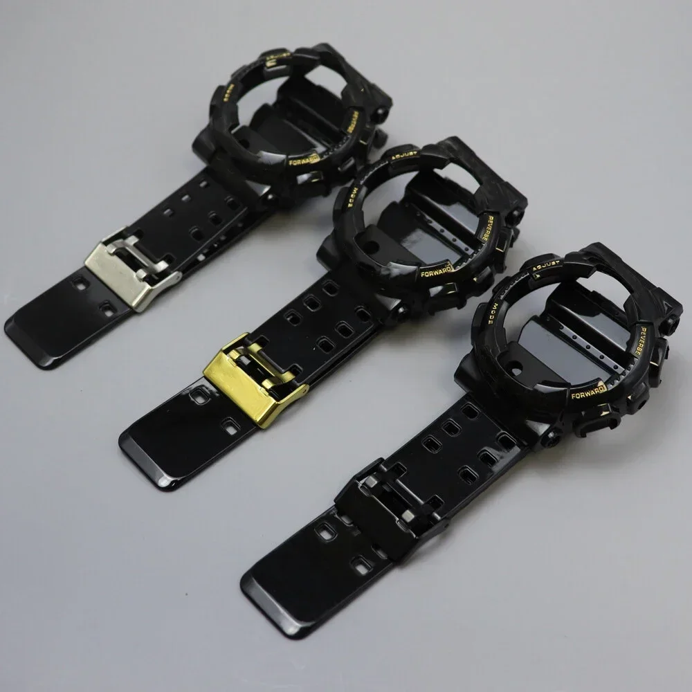 Bright High Quality Silicone Strap for Casioak GA-110 GA100 GD120 Watchband with Watch Case Rubber Watch Strap Watch Serise