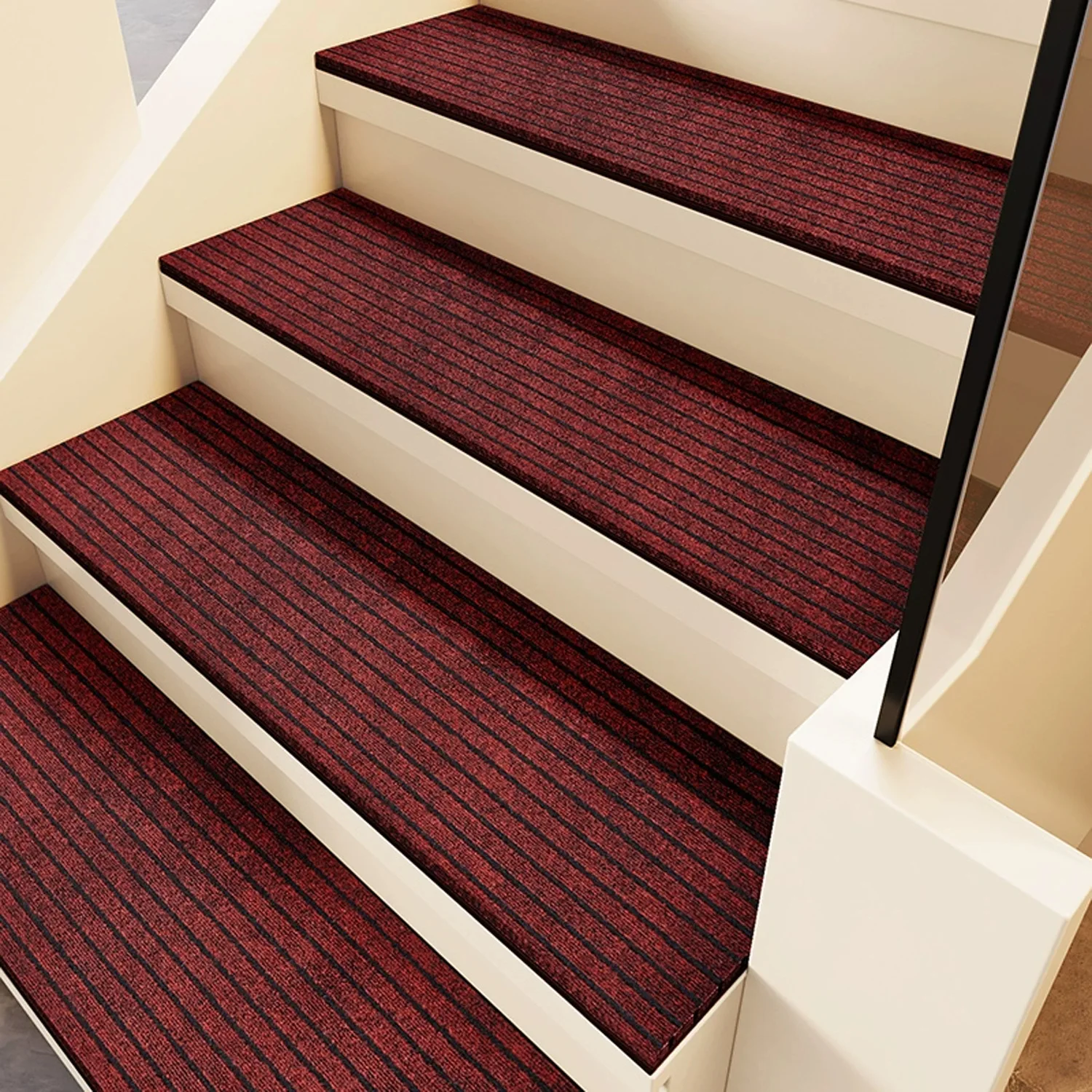 Striped Stair Blanket, Step Pad, Cement Stair Anti Slip Pad, Step Foot Pad, Thickened, Wear-resistant, Silent and Anti Slip Pad