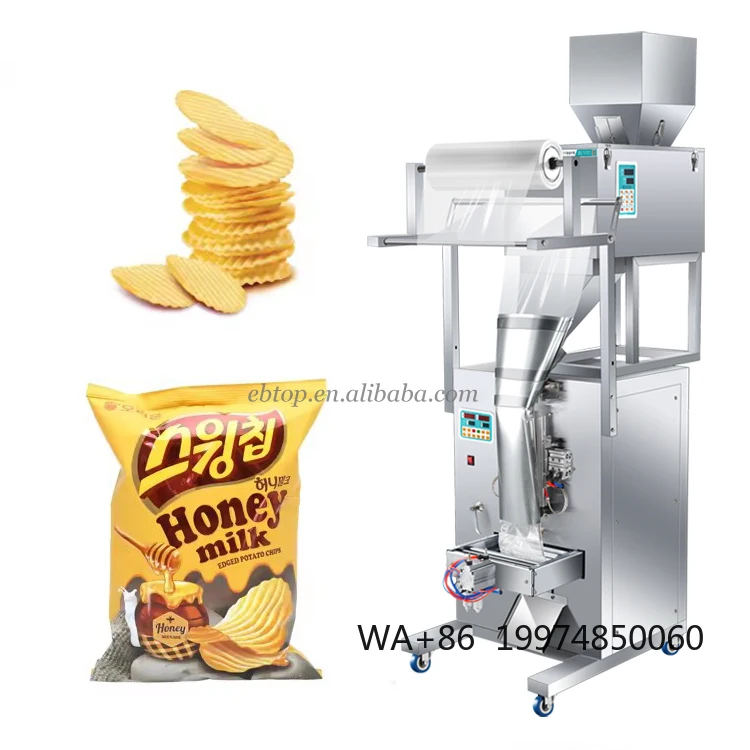 

Intelligent Automatic Potato Chips Snack Pouch Packing Machine Frozen French Fries Packaging Machine