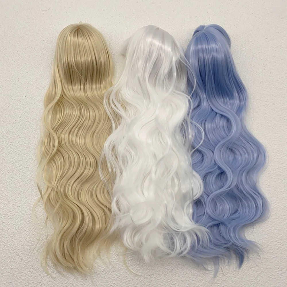Puppenperücke mit Locken für Puppen 1/6 1/4 1/3 BJD Puppenhaar Lange bunte Perücke Prinzessinnenhaarperücke – Detail 2