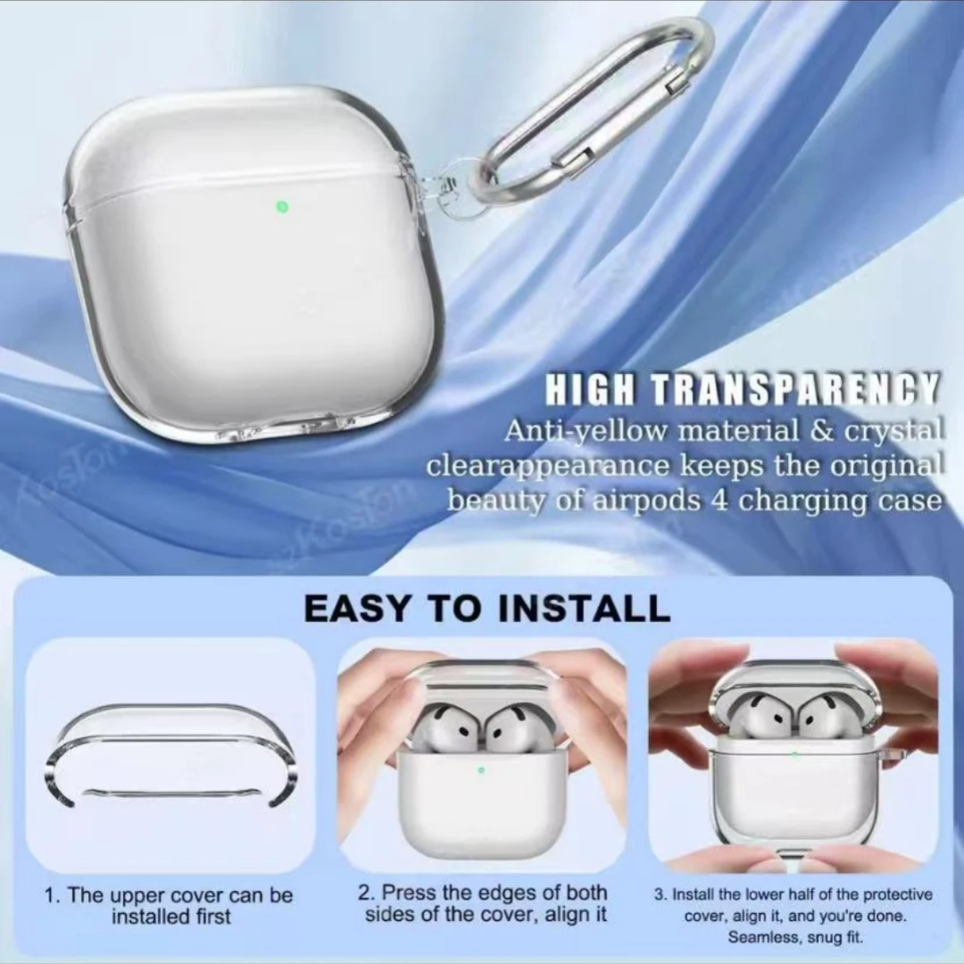 حافظة شفافة لأجهزة AirPods 3 2 1 Pro Pro2 حافظة شفافة ناعمة من البولي يوريثان الحراري لسماعات الرأس اللاسلكية Air Pods Pro 2 غطاء حماية لسماعات الأذن