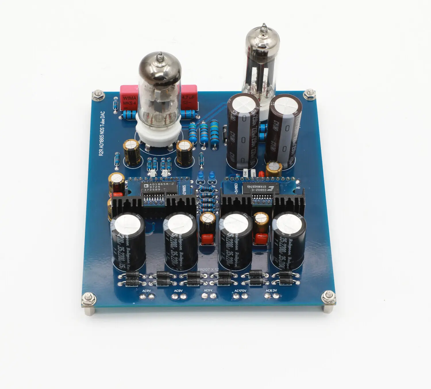R2R Architecture AD1865 NOS Tube DAC Board mit 6N11 + 6Z4 Tuben – Detail 4