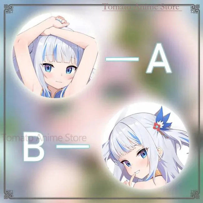 

Anime Hololive Vtuber Gawr Gura Dakimakura Hing Body Pillow Case Japanese Cushion Bedding New SS