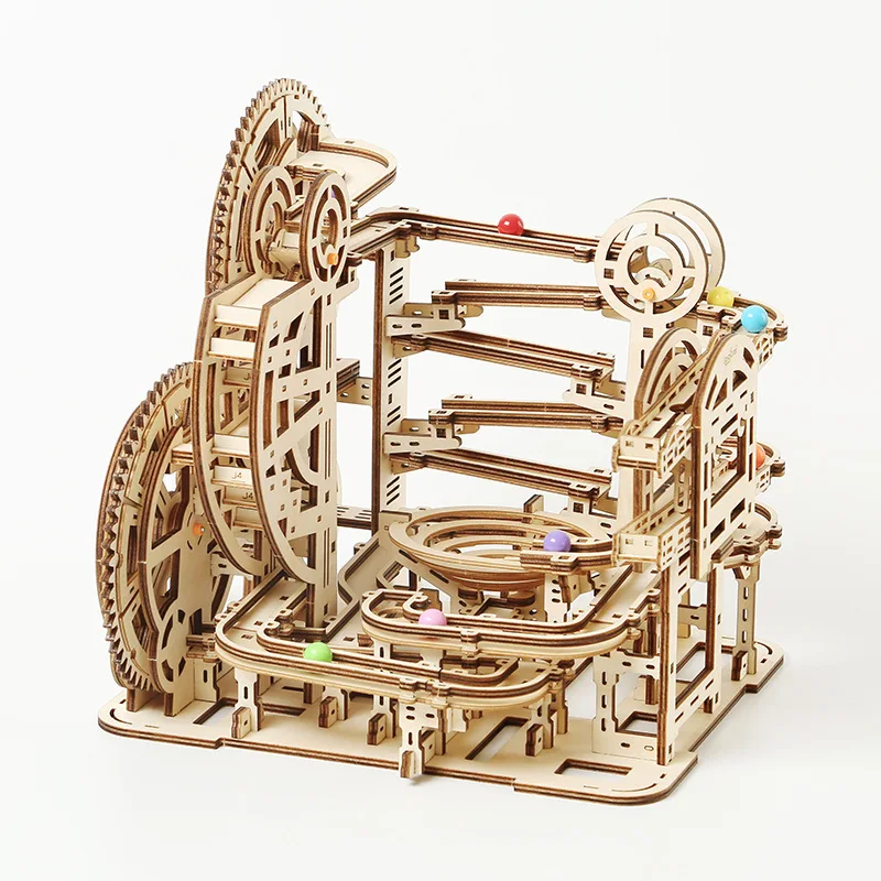 Difficult 3D Adult Wooden Puzzles Marble Run Puzzle Toys Teens Model Kit Wooden Home Decoration Exquisite Birthday Gift For Kids