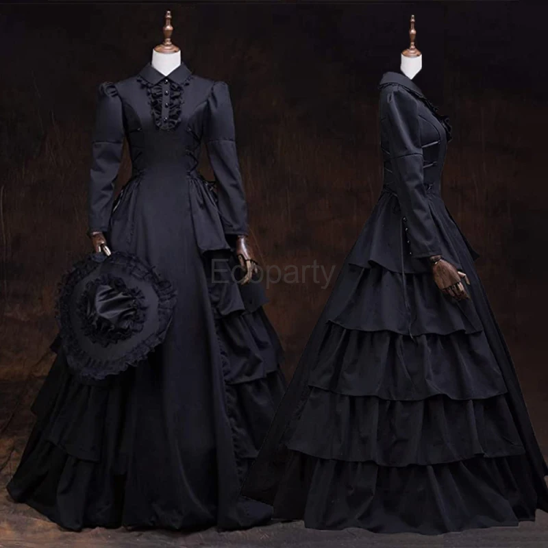 Halloween Medieval Dress Victorian Cosplay Costumes Women Palace Carnival Party Ball Gown Disguise Princess Female Vestido Robe