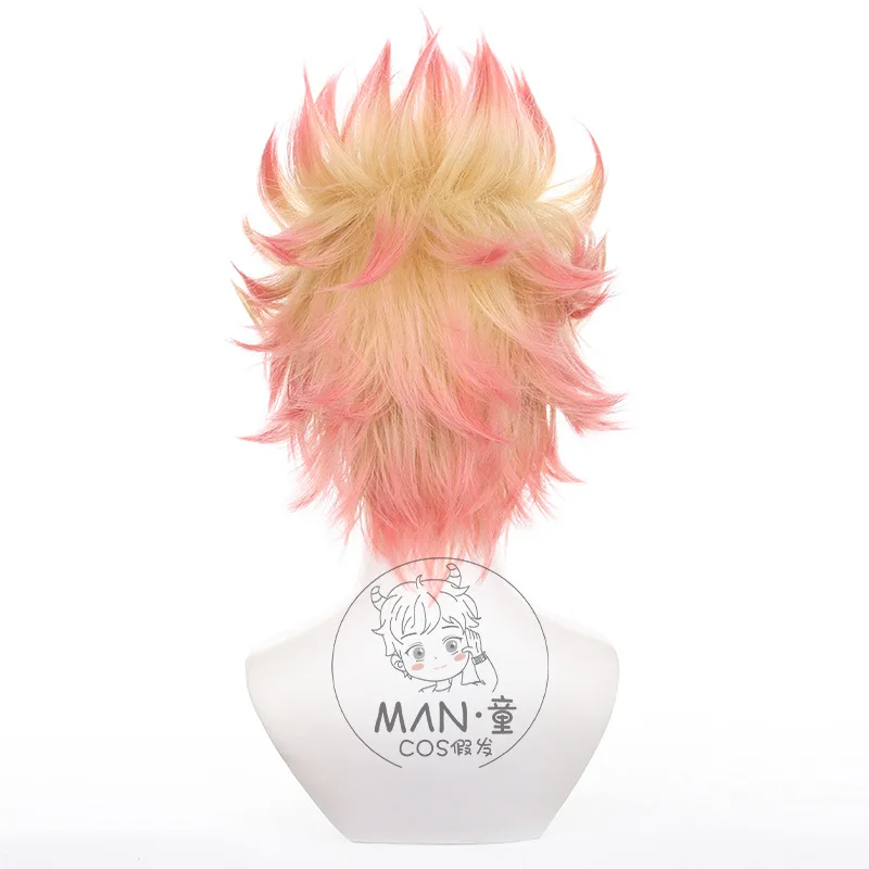 Azul bloqueio shidou ryusei peruca cosplay tingido gradiente espetado cabelo curto presente de halloween