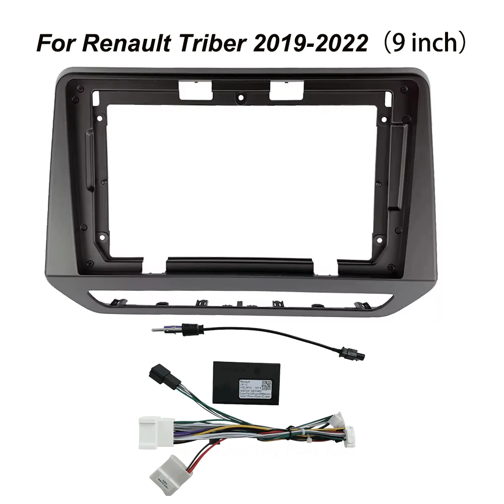 

9 inch Car Fascia Radio Panel For Renault Triber 2019-2022 Dash Kit Install Fascia Console Bezel Adapter Cover Trim Plate