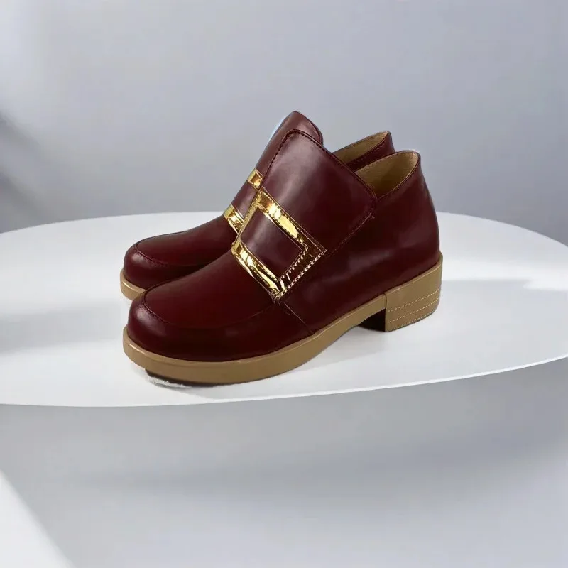 

Сапоги для косплея в стиле аниме, руна, шоколадная руна, обувь Meier, аксессуары для костюмов на Хэллоуин, реквизит, сделанный