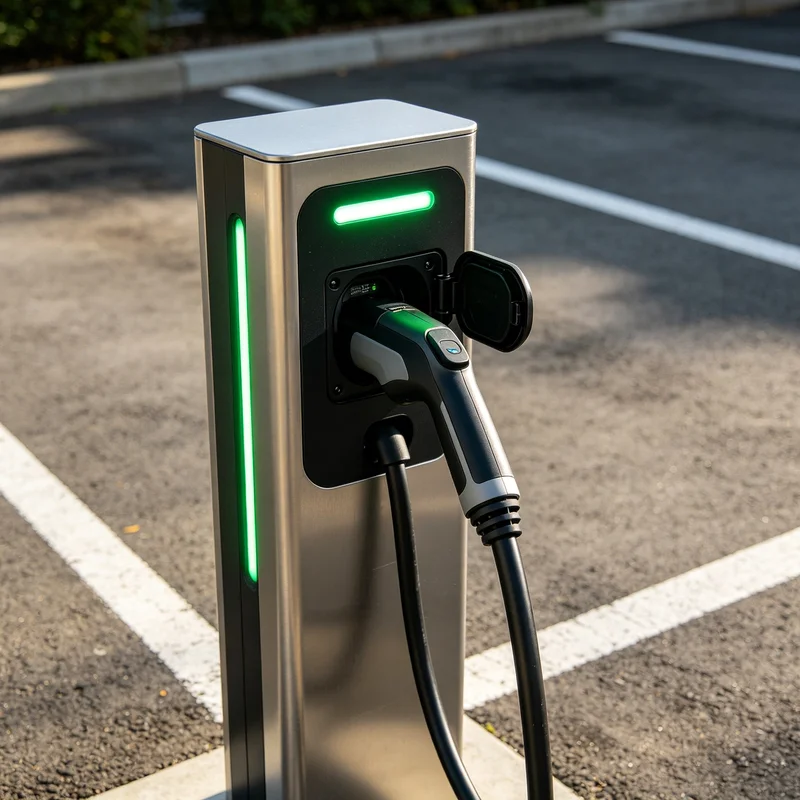 11KW Three Phase EV Charger Wall Mounted EV Charging Station Type 2 Plug for European Electric Cars