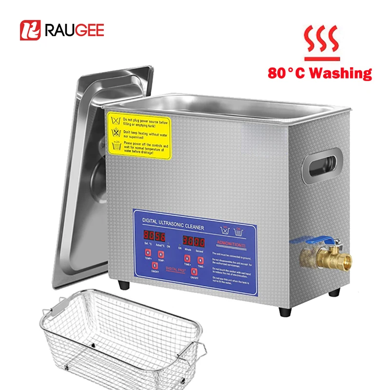 1.3L 2L 3L 6L 10L 15L 22L 30L Ultrasonic Cleaner 80°C Heated Washing Ultrasound Device Home Commercial Ultrasonic Cleaner