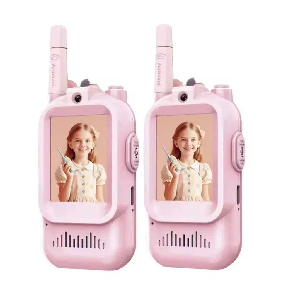 Magecam Video Walkie Talkies voor kinderen 2-pack oplaadbare intercom Walkie-talkie 2 schermen Oproep met één klik Video-intercom voor kinderen