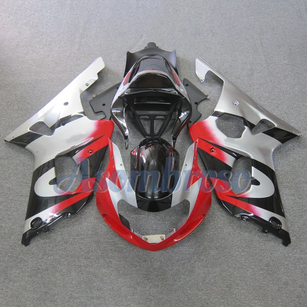 Complete Kuipset voor Suzuki GSXR 1000 2000 2001 2002 GSX-R1000 GSXR1000 00 01 02 K2 ABS Injectie Glanzend Zwart Carrosserie Set