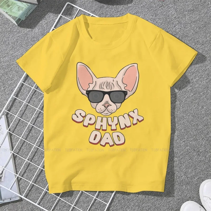 Sphynx hairless cat cute original tshirts mens dad pet lover Father's Day gift distinctive homme T shirt hipster tops