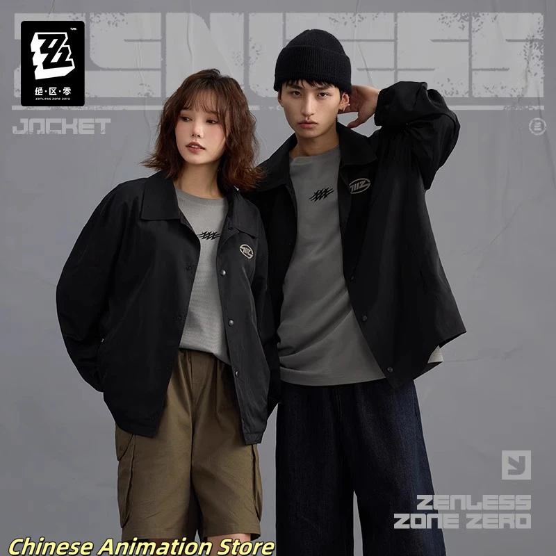 Original ZZZ Zenless Zone Zero Three Z STUDIO 2025SS Series Thin Coach Jacket Mihoyo Cosplay Anime Game Costume Birthday Gifts