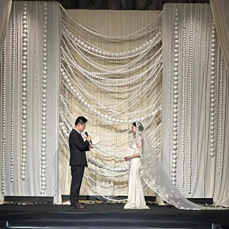 

Гигантский шарик из пенопласта, свадебное украшение, подвесная жемчужная цепочка, подвеска для реквизита для фотосъемки, фоны, настенный дисплей