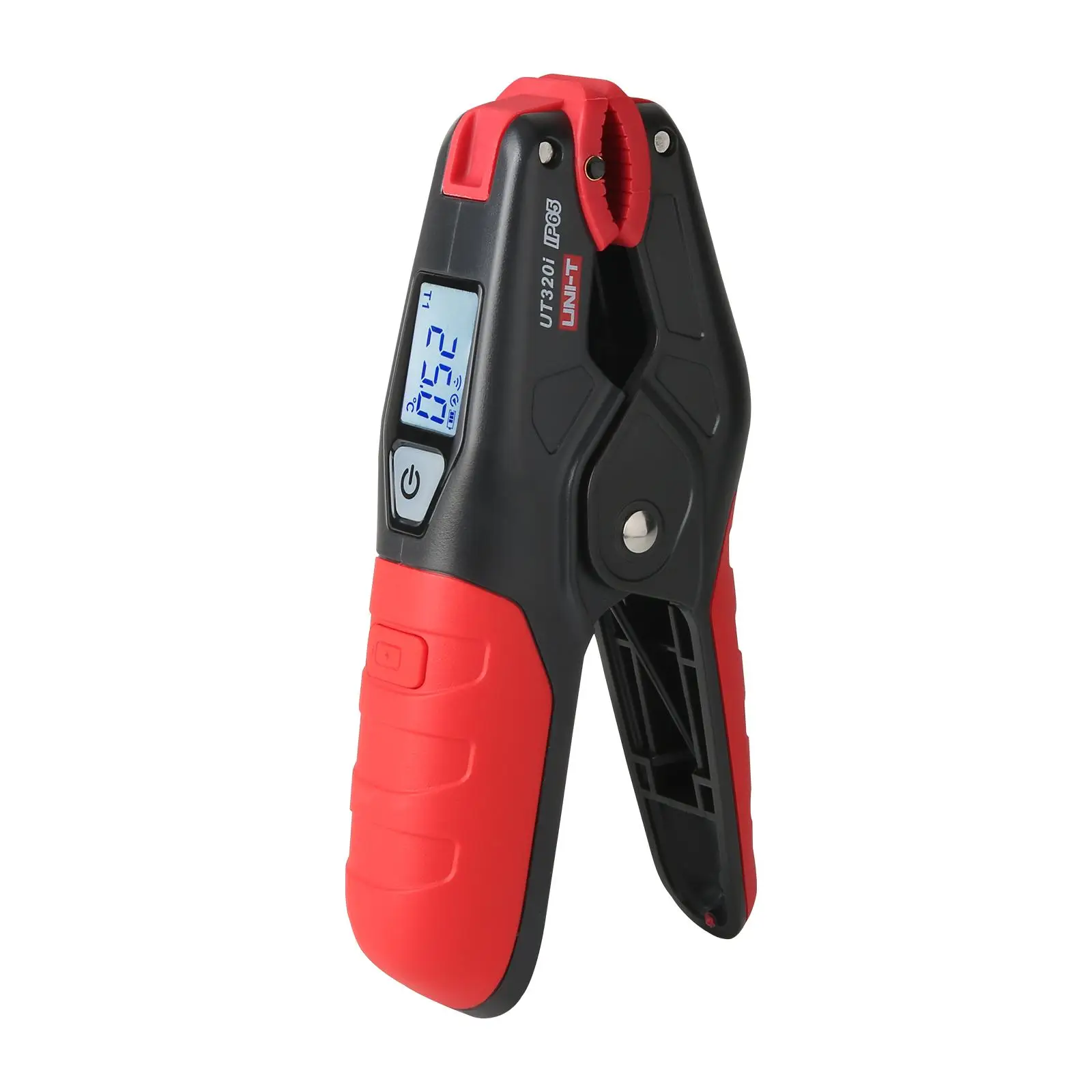 UT320i Wireless Digital Clamp Thermometer for HVAC Pipe Temp Checks 42mm Max Clamp Size LCD Display USB-C Charge