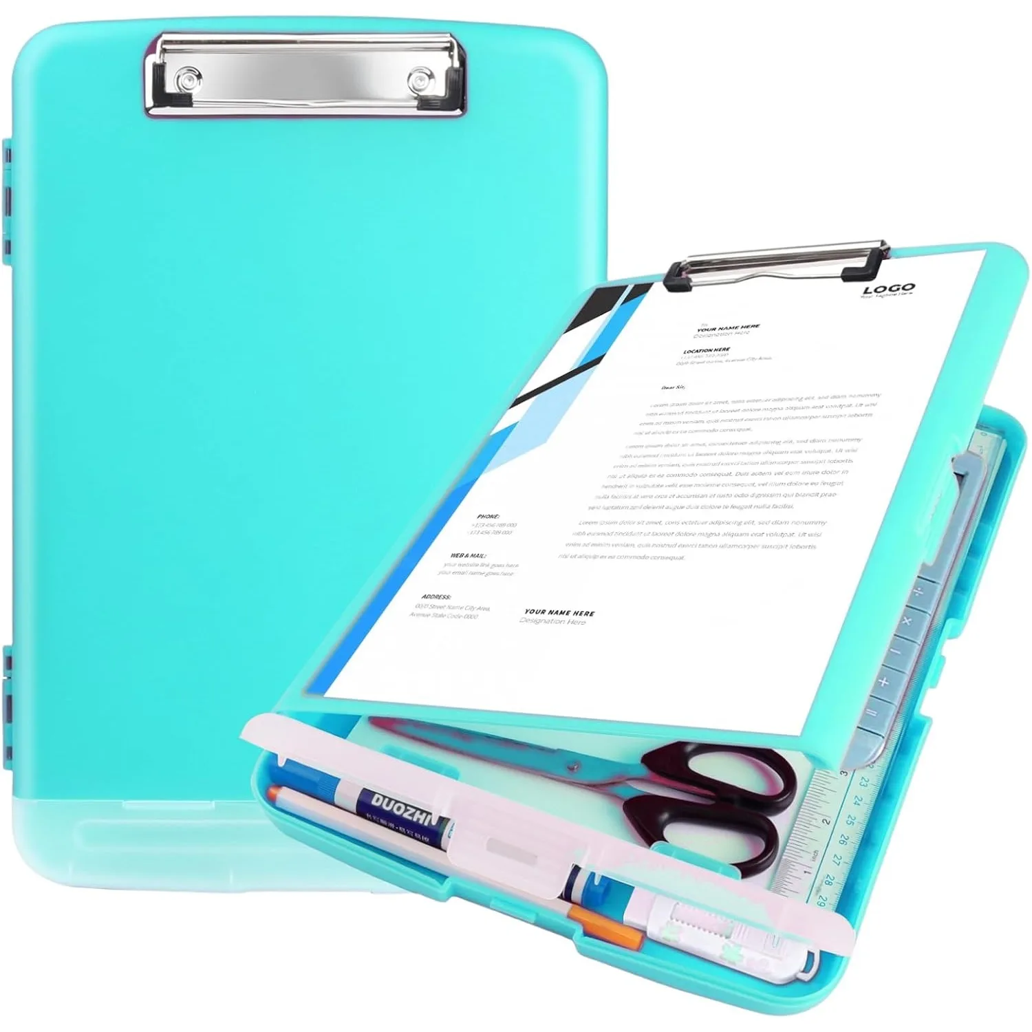 

High Capacity Storage Clip Board Box Clipboard Wtih Pen Holder File Box Nursing Teacher Clipboard Folder for Office School Work