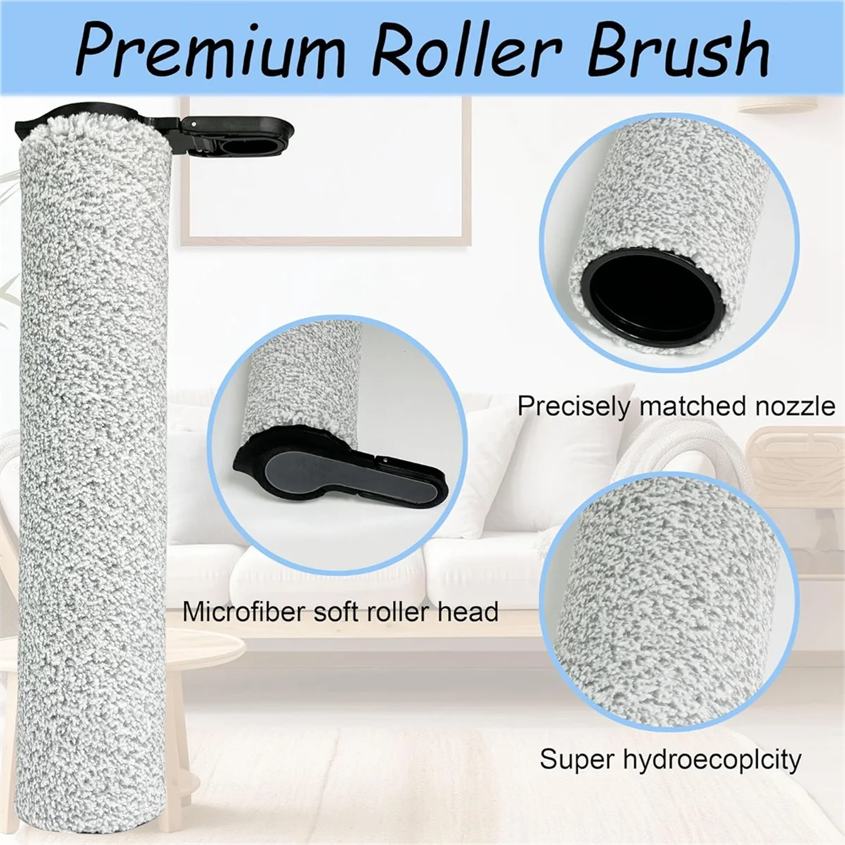 Brush Rollers and Filters Replacement for Tineco FLOOR ONE S7 Steam Cordless Wet Dry Vacuum Parts