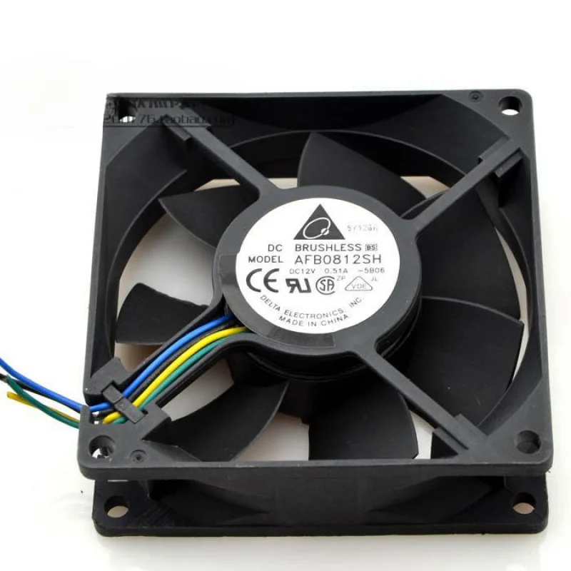 Afb0812sh-5 B06 8025 12V 0.51a Max Airflow Rate Ultra-Quiet Fan Afb0812sh