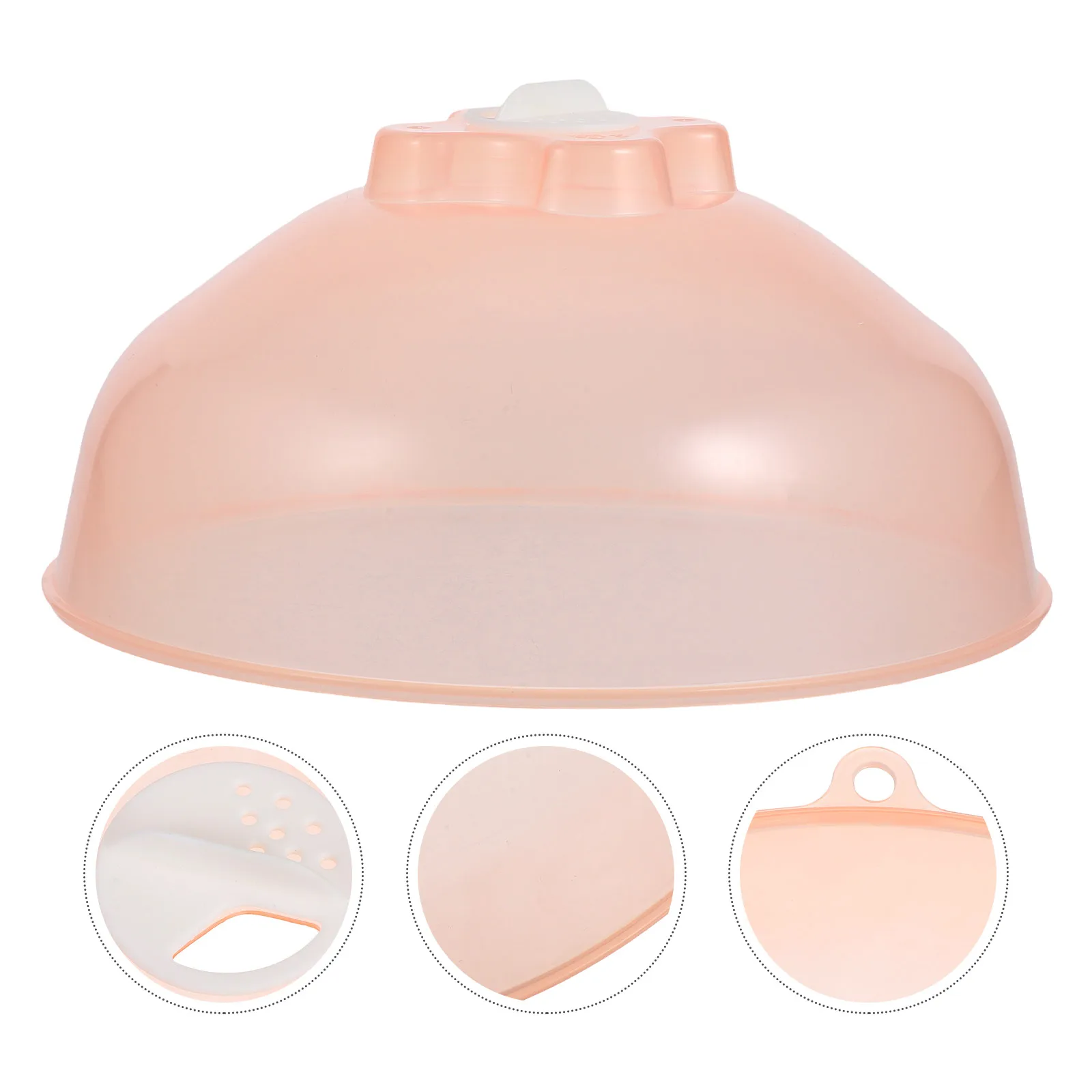 

Adjustable Steam Vent Microwave Food Cover Reusable Transparent Splatter Guard Oil Proof Universal Fit Pp Material