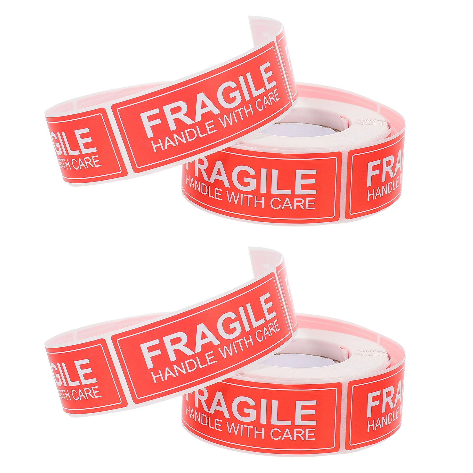 

Warning Label Sticker Copper Plate Fragile Caution Adhesive 2 Rolls Removable Shipping Packaging DonStack Handles Care Folder