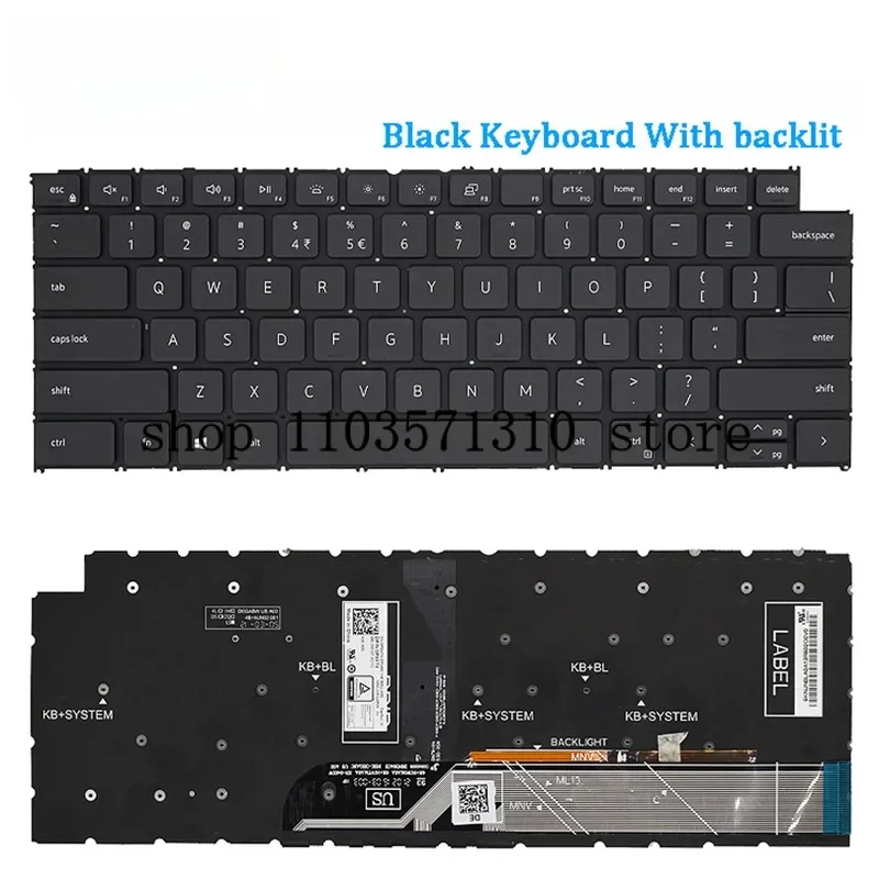 لوحة مفاتيح الكمبيوتر المحمول الأصلية الجديدة لأجهزة Dell Inspiron 5310 5410 5415 5418 5320 7415 7425 p144g p147g vostro14pro latitude 3420