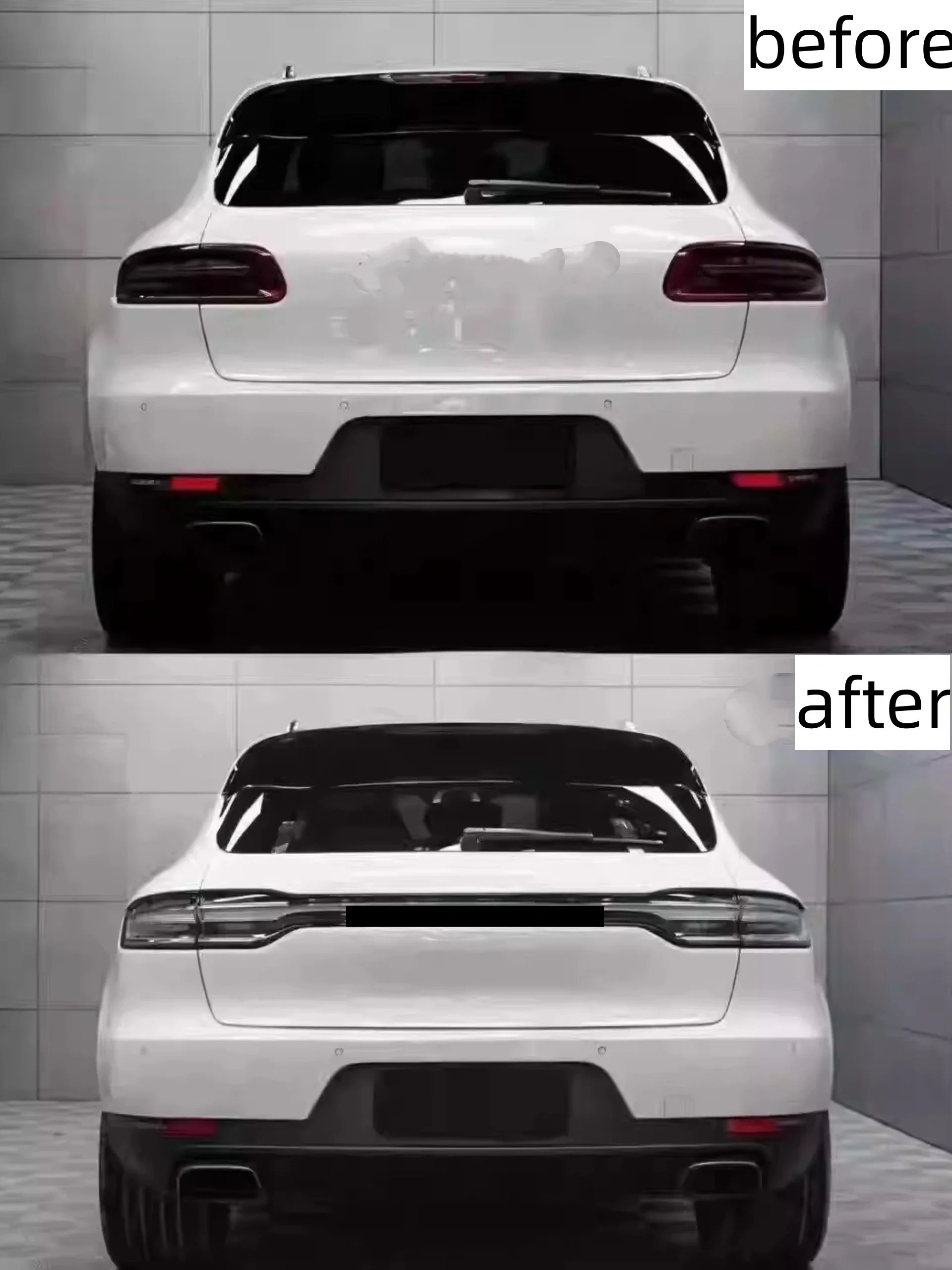 Body Kit Rücklicht Montage für Porsche Macan 2011-2017 Rücktür Durch Lampe Bremslicht Autozubehör