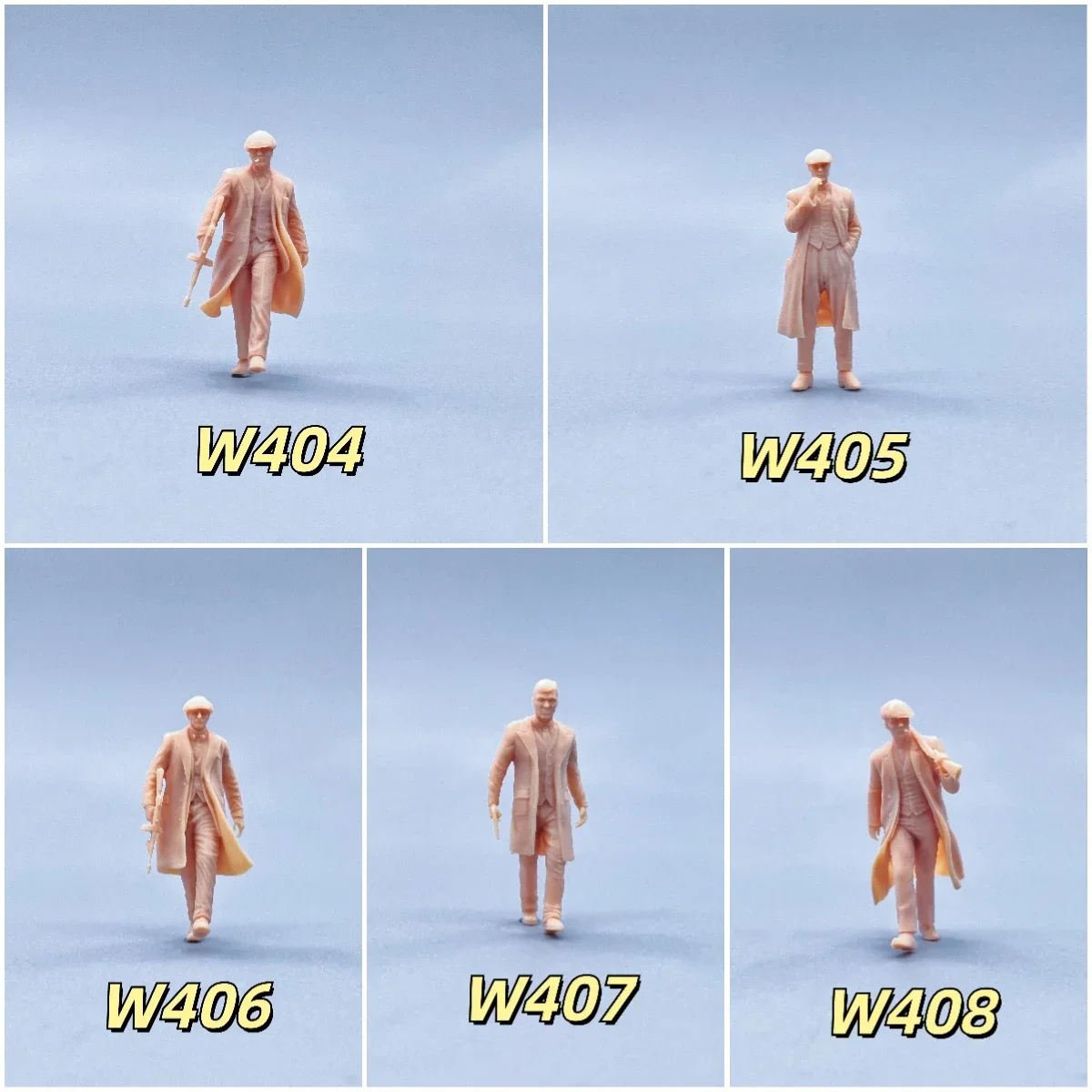 

1/64 Figurines Scale Model Resin Bloodshed Gangster Tommy Shelby Uncolored Miniatures Diorama Hand-painted W404 W408