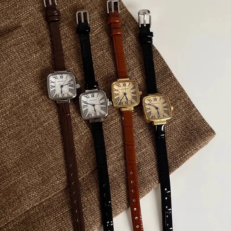 Casual fashion square watch for women temperament light luxury niche different design ladies quartz watch relojes para mujer