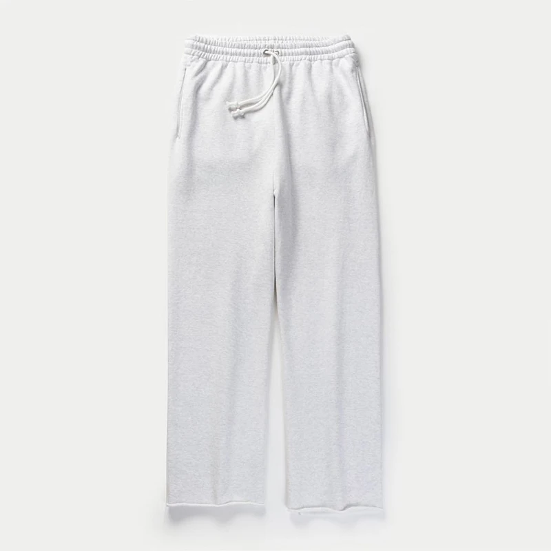 BOWWOW SOLID SWEAT PANTS Casual terry straight-leg pants