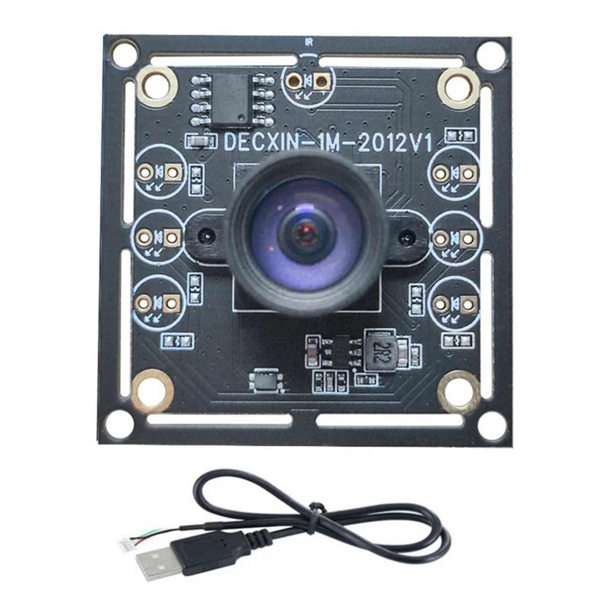 6PCS 100 Degree Camera Module 1MP OV9732 1280x720 30fps USB Camera Module Drive Free for WinXP/7/8/10 with 60cm Cable