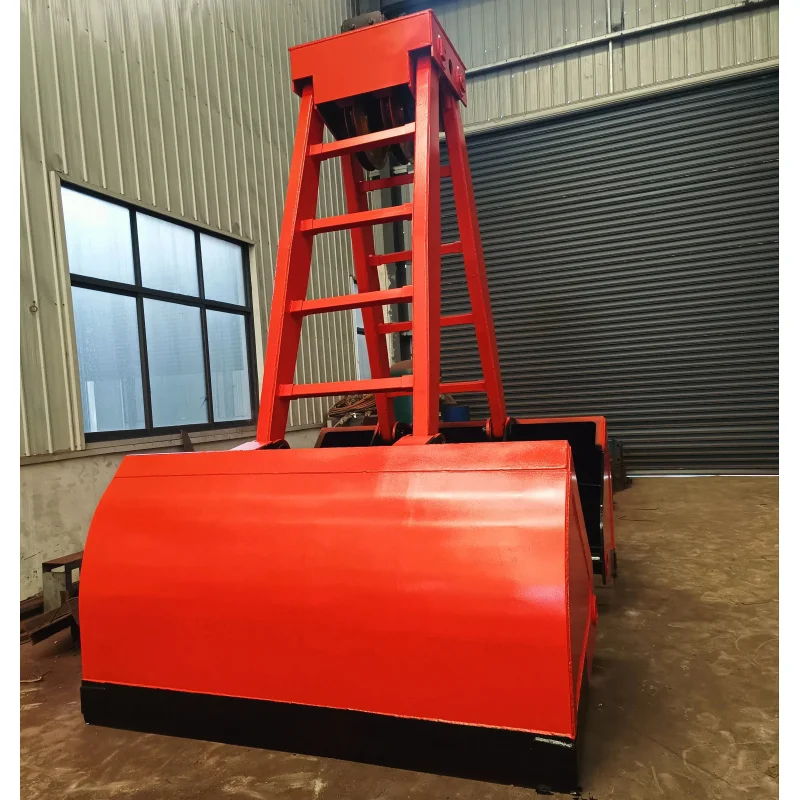 China ACME Brand High Quality Orange Peel Grapple Wire Remote Control Crane Four Rope Clamshell Grab Motor Q345 Material