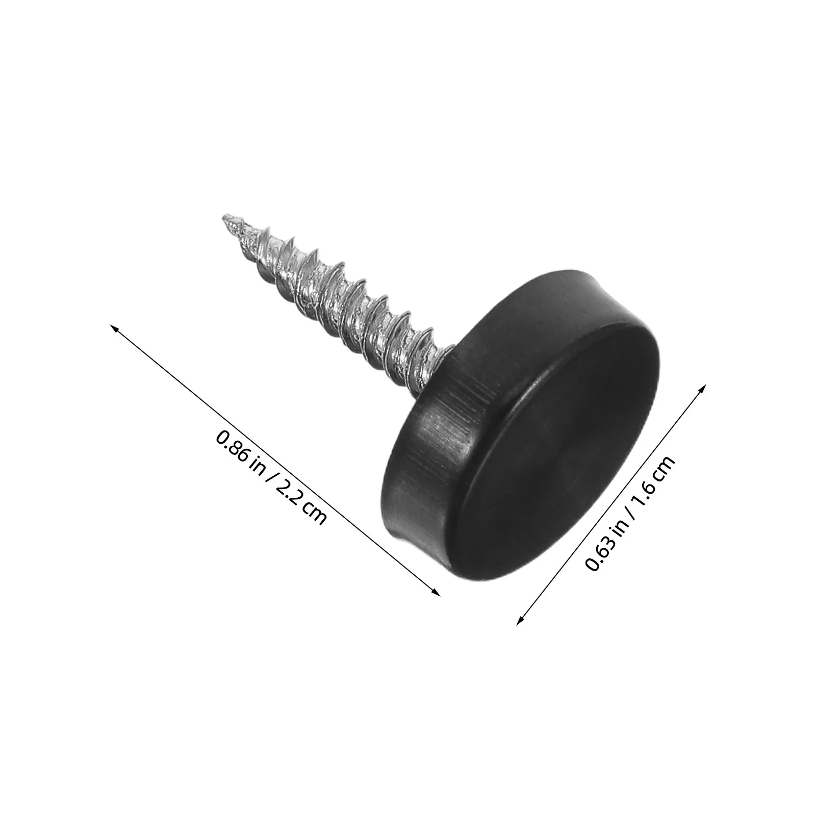 16Sets Stainless Steel Mirror Screws Screw Covers Decorative Caps Mirror Fixing Hardware Fasteners Cabinet Doors Sign Screws