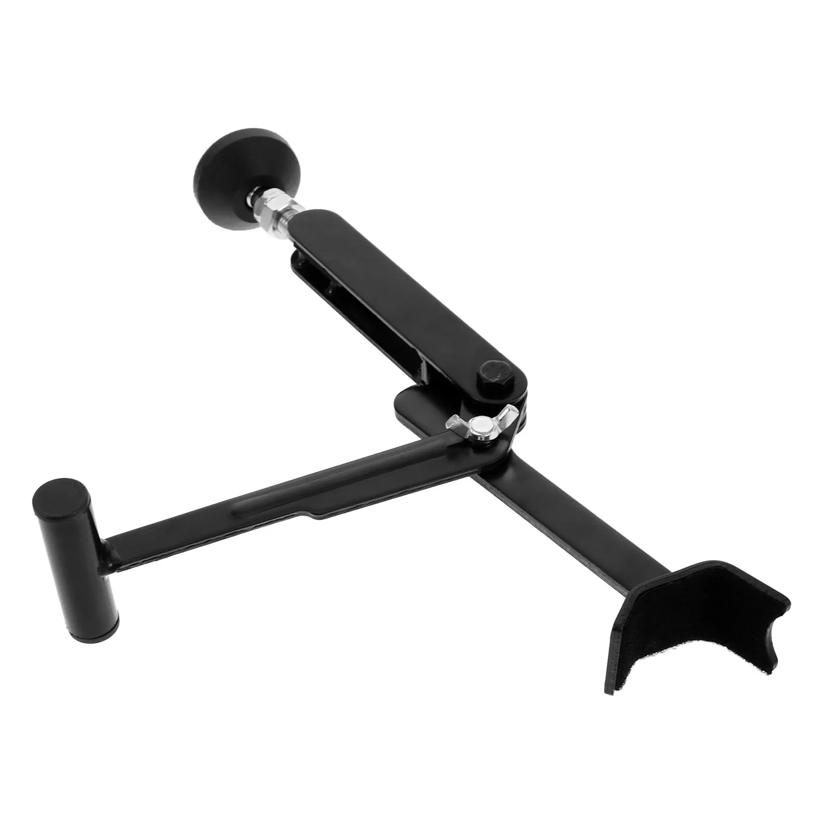 오토바이 스탠드 리프트 블랙 휴대용 접이식 앞뒤 바퀴 지지대 (정비, 타이어 교체, 체인 청소용)