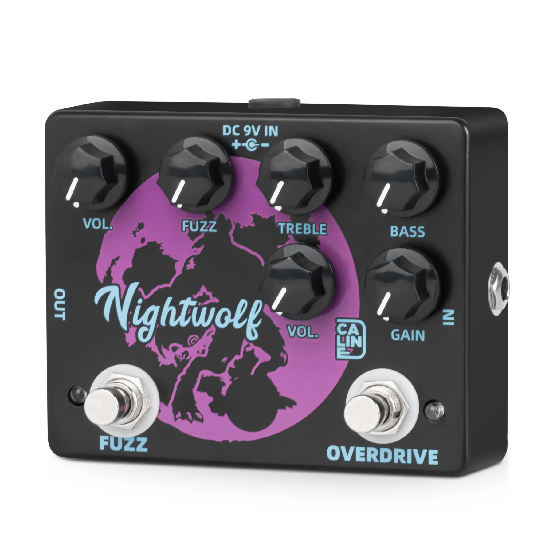 送料込 Caline OVERDRIVE ギターエフェクター Caline DCP-08 Nightwolf Fuzz Overdrive Effect Pedal Guitar