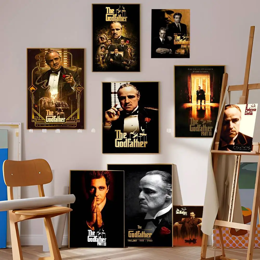 Movie The Godfather Vintage Posters Sticky Vintage Room Home Bar Cafe Decor Kawaii Room Decor