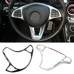 For Mercedes Benz A B C E CLA CLS GLA GLC GLE GLS W176 W246 W205 W213 C117 X156 X253 W166 X166 Car Steering Wheel Frame Trim