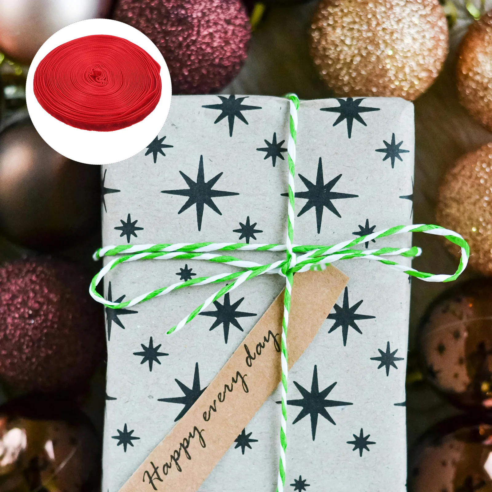 

1 Roll Diy Present Multi-Function Packaging Ribbon Cuttable Wrapping Strap For Crafts Party Festival Decorations 10 Yard Soft
