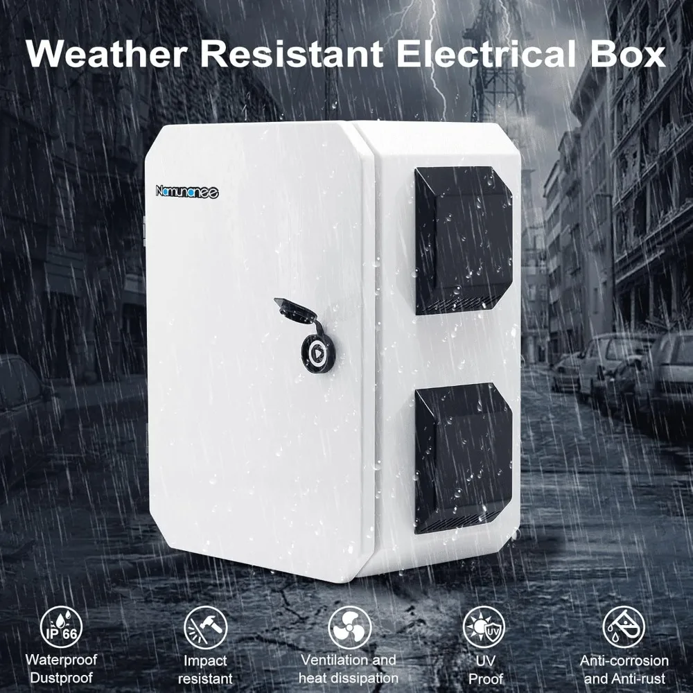 

Outdoor Electrical Box, Cold-Rolled Steel Plate, Aluminum Alloy Back Beam, One-Piece Ventilation Design, IP65 Waterproof