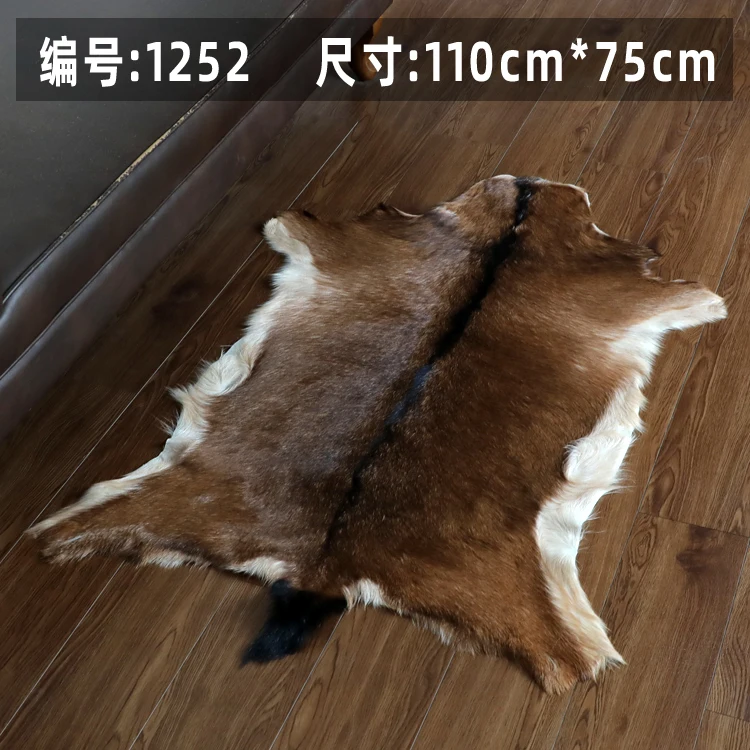 cat bed cat hammock Unique Natural Gogoat Skin Rug Wool Leather Chair Cushion Carpet for living room, rugs for bedroom,pet bed