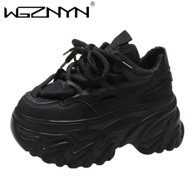 8.5CM New High Platform Sneakers Women Thick Sole Sports Ladies Trainers Vulcanized Shoes Woman Chunky Sneakers Zapatillas Mujer