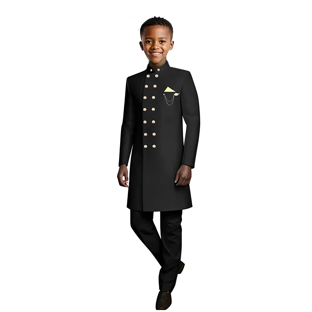 Coat Pants 2 Piece Suit Set Luxury Boy Wedding Dress Party High End Custom Slim Fit Lapel Blazer Jacket Boy Suit Trousers