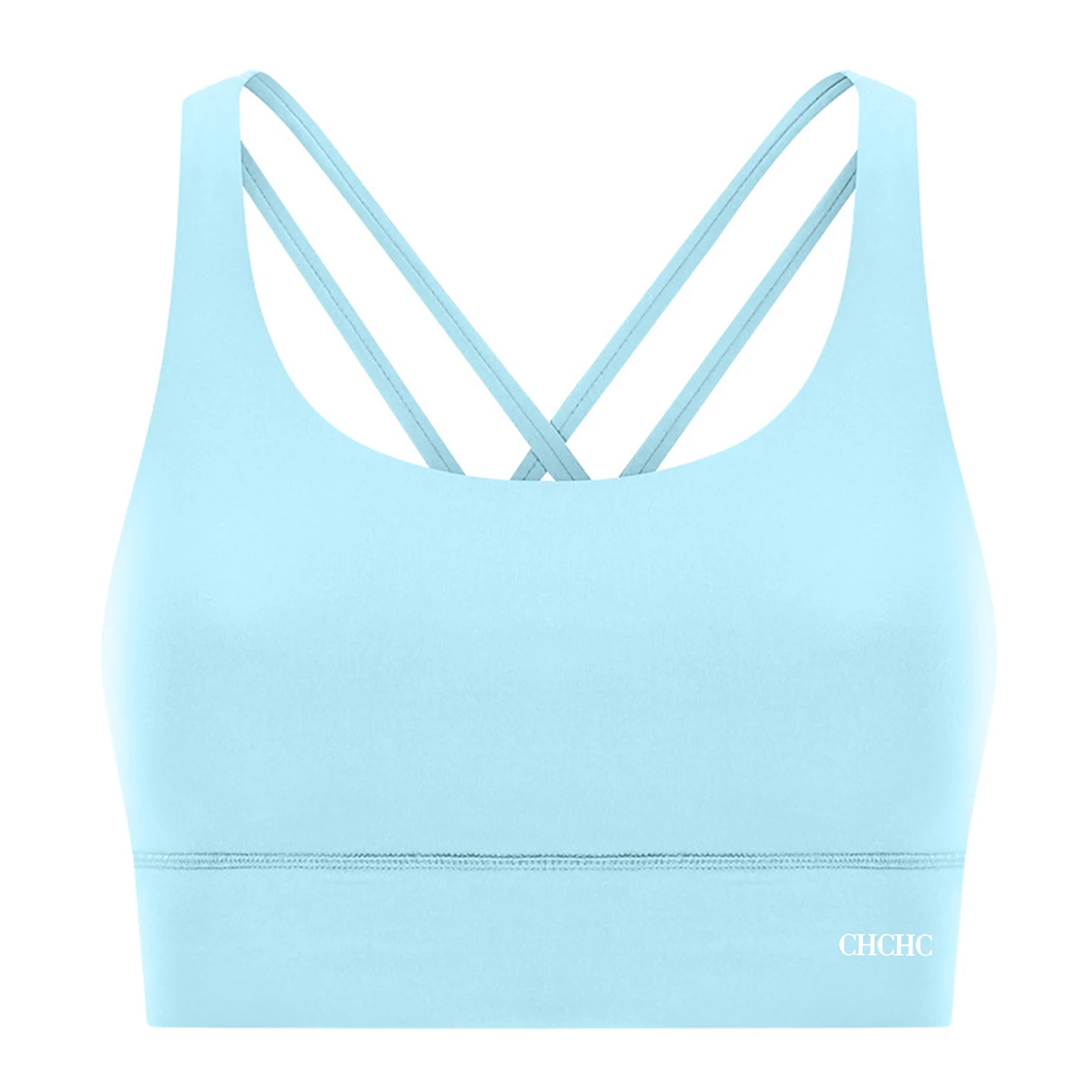 CH Women Cross Back Sports Bra Yoga Top Workout Tank Fitness Gym Running Activewear High Support Crop Top