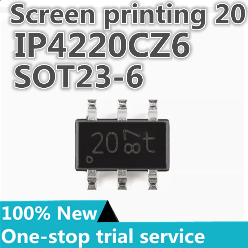 

10-100pcs %New IP4220CZ6 Silkscreen 20 ESD anti-static protection IC suppressor SOT-457