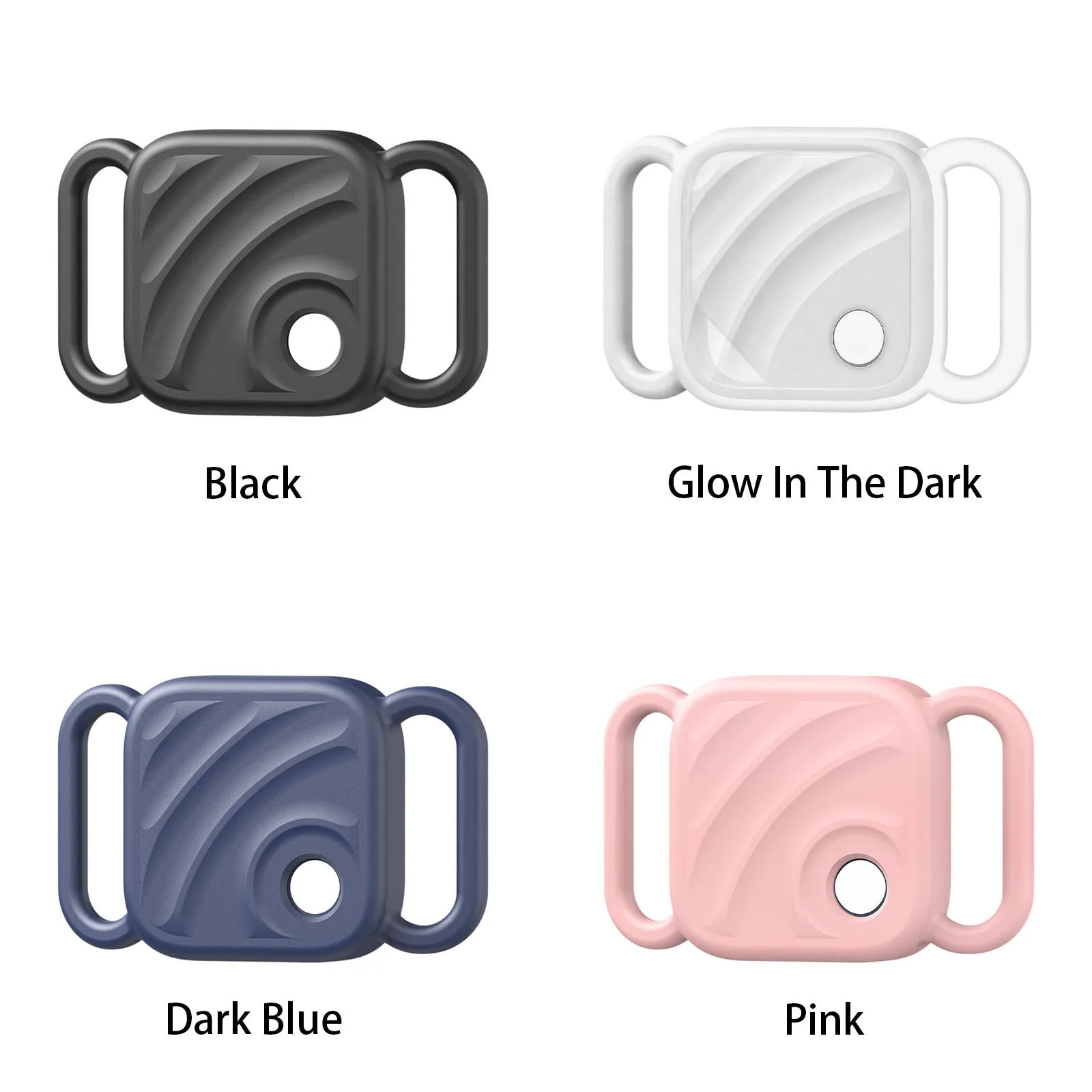 for UGREEN Tag Silicone Protective Case Pet Collar Strap Holder Luminous Glow Dark Anti-Loss Tracker Cover