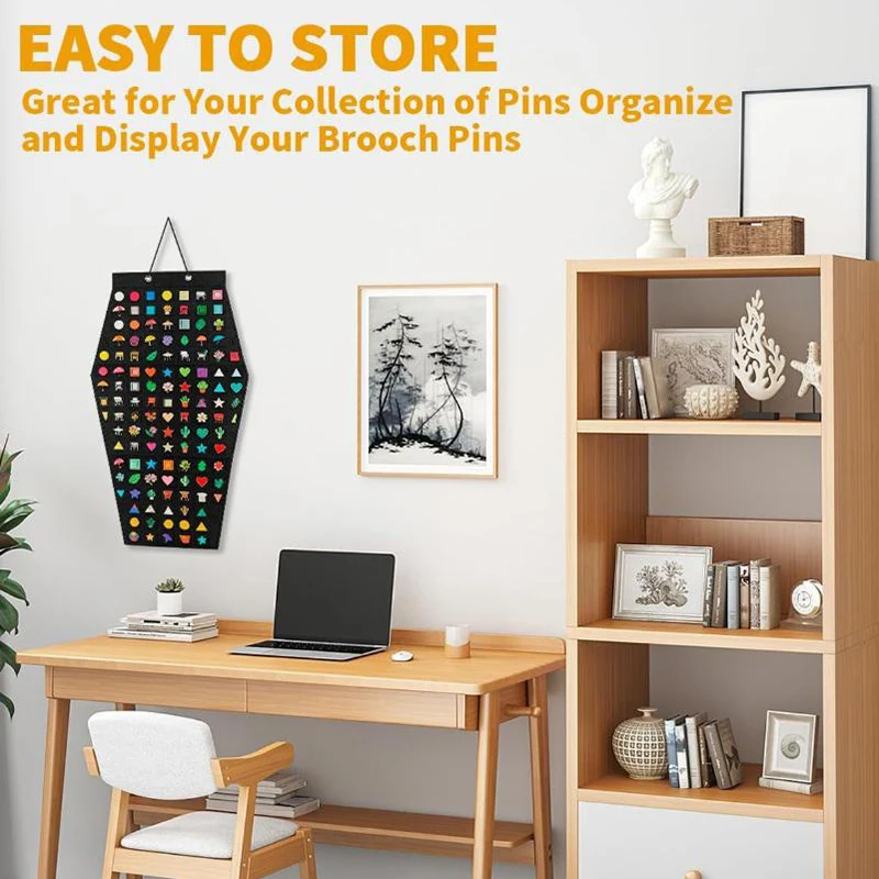 

Новая настенная сумка-органайзер для украшений: войлочный чехол для хранения серег, колье, колец, демонстрационный стенд для ювелирных изделий