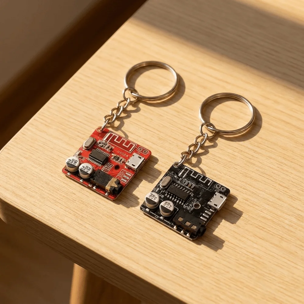 Real PCB Circuit Board Keychain Personalized Sturdy Tech Key Holder Mechanical Cyberpunk Style Bag Pendant Charms Crossbody Bags