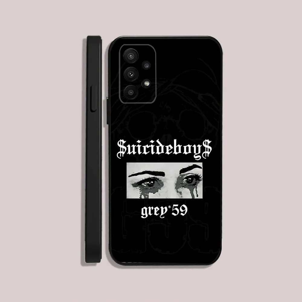 New World SuicideboyS Depression Phone Case For Samsung S24,23,22,30,21,10,9,Ultra,Plus,Lite,FE,5G Black Soft Case